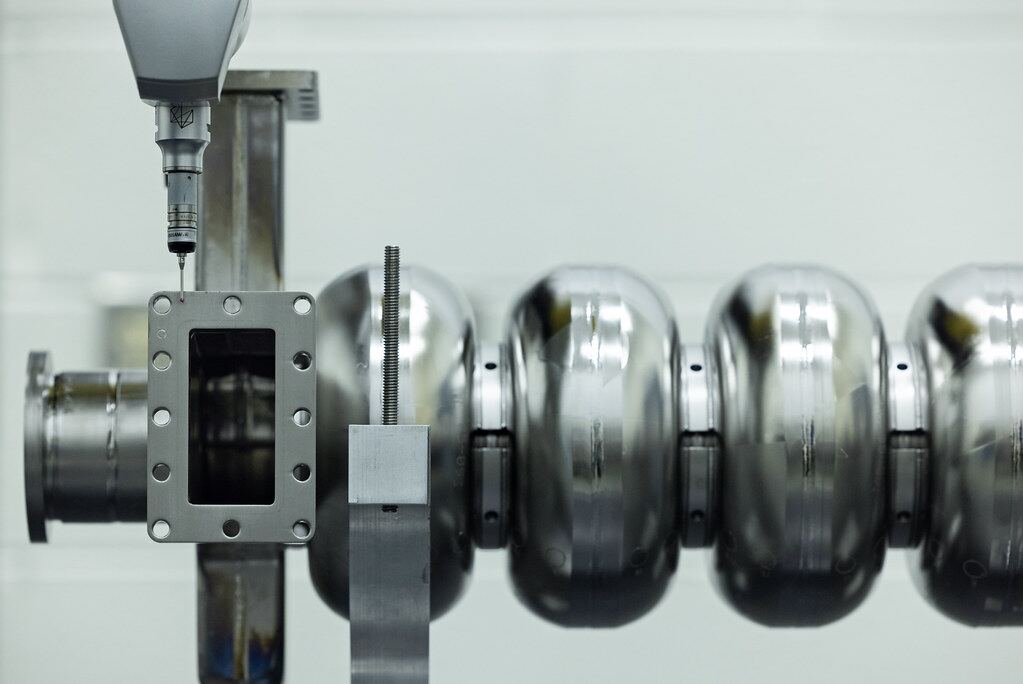 Part on CMM fixture