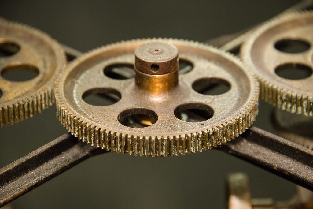 Precision brass gear train